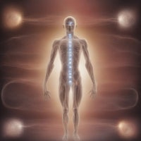 an image of a man with a glowing aura around him